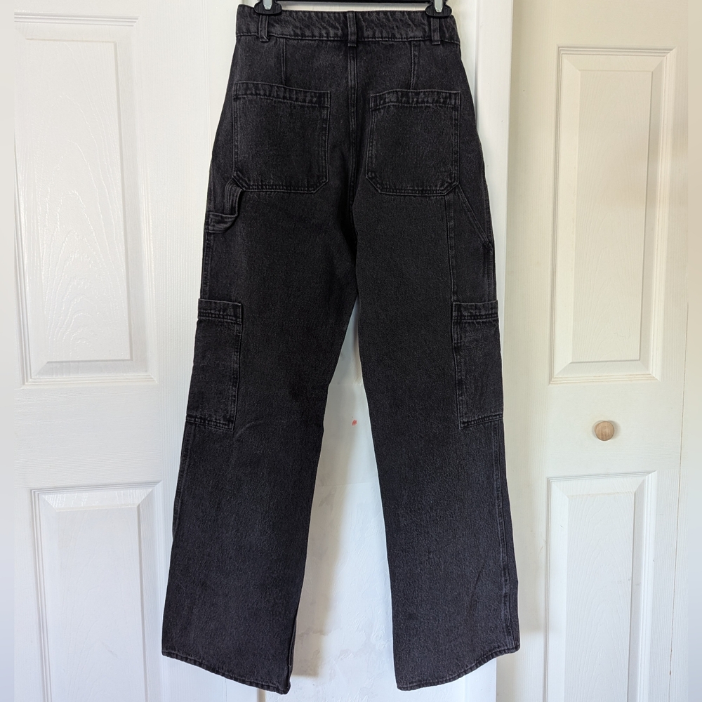 H&M Black Cargo Jeans - Picture 3 of 7